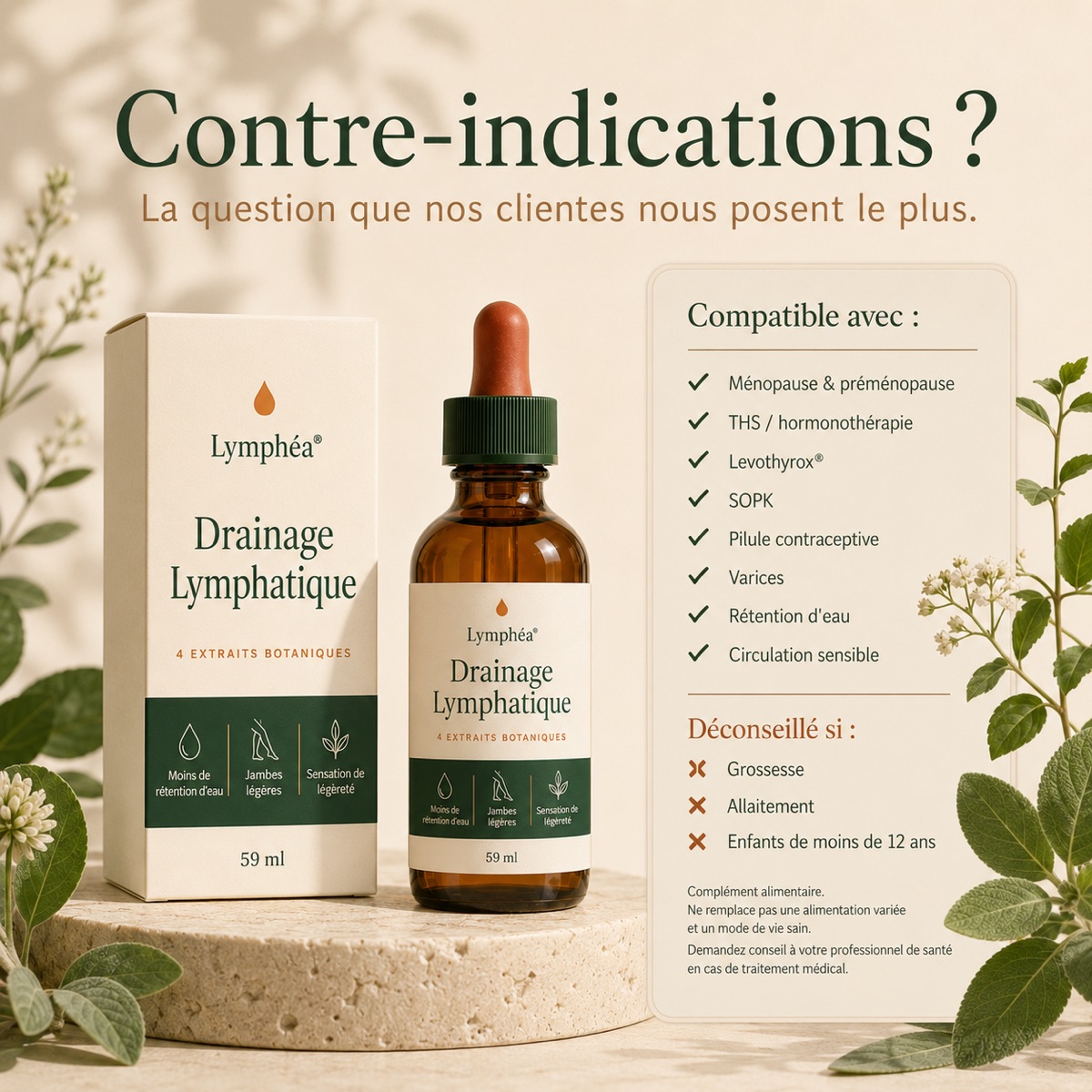 Contre-indications Lymphéa
