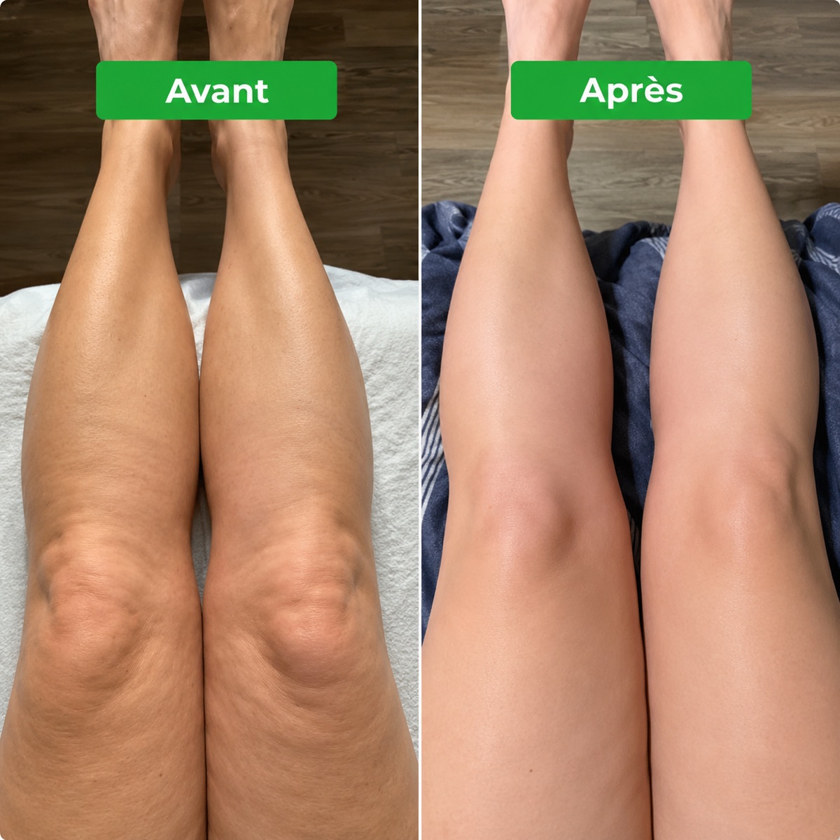 Avant / après jambes