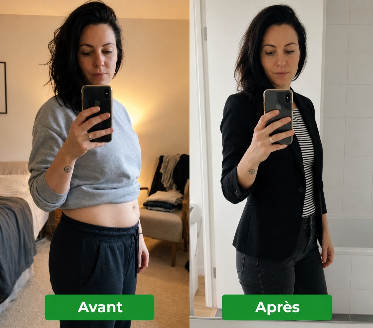 Résultat avant/après